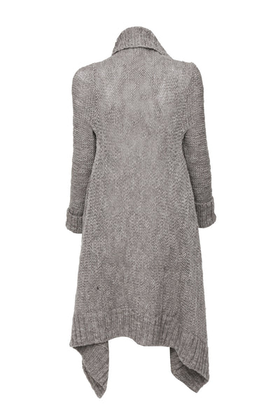 NORDENFELDT Fee, knitted cardigan in taupe, 100% Wool