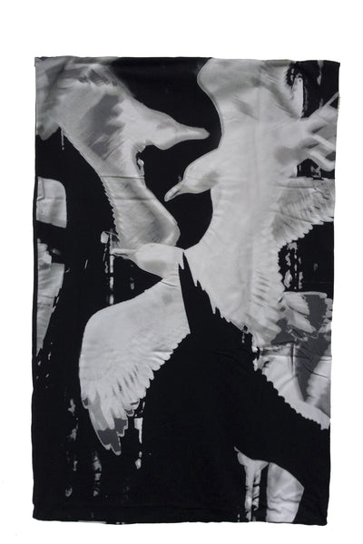 NORDENFELDT Scarf Birds, loop scarf with bird print