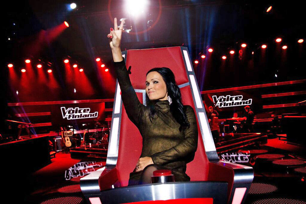 Tarja's outfits for the latest season of The Voice of Finland