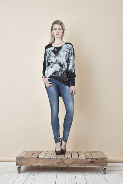 NORDENFELDT Nude London Skydiver, skinny jeans in blue with light washed effect, slim fit, power stretch denim