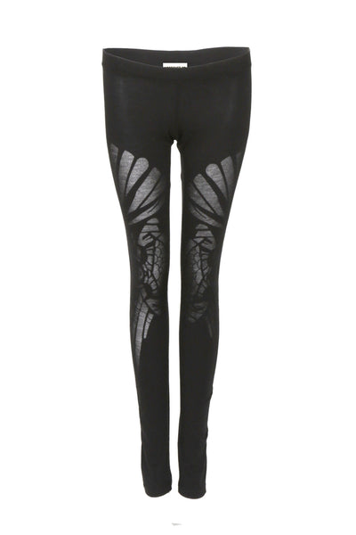 NORDENFELDT Elina Mask, leggings in black with burned out pattern and comfort waistband, worn by Tarja Turunen